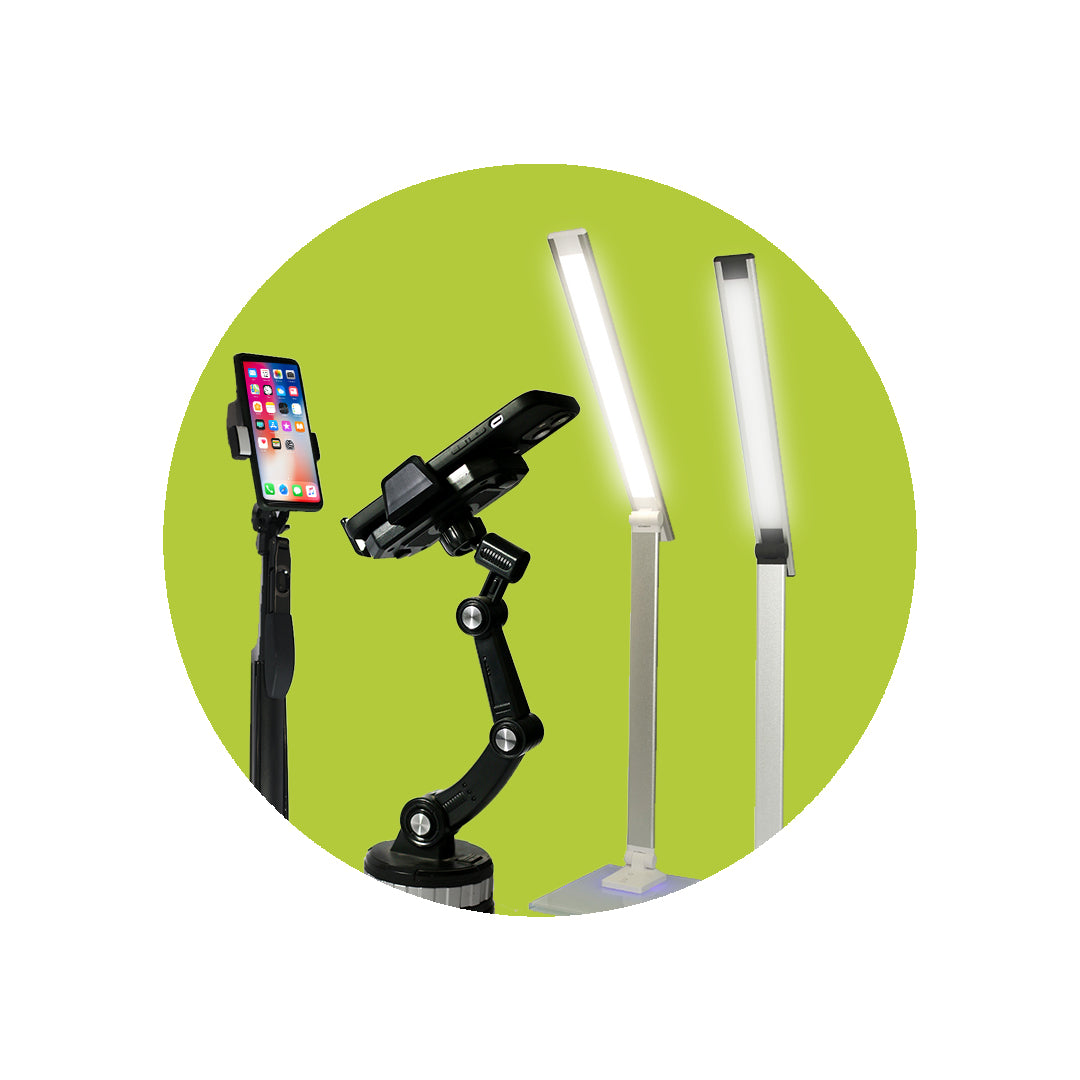 Mobile Holders, Lamps, Selfie Stick